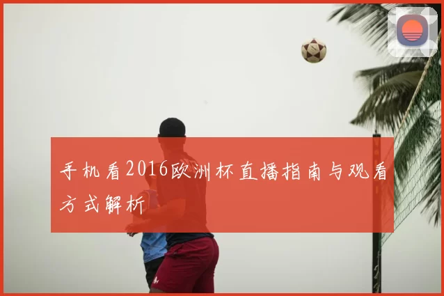 手机看2016欧洲杯直播指南与观看方式解析